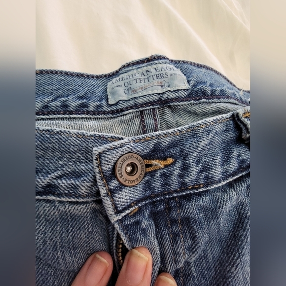 Women's American Eagle Light Wash Favorite Bootcut Jeans Size 10 Long - Picture 9 of 9